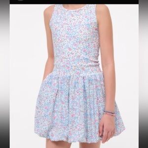 abercrombie kids floral ypb bubble hem mini dress